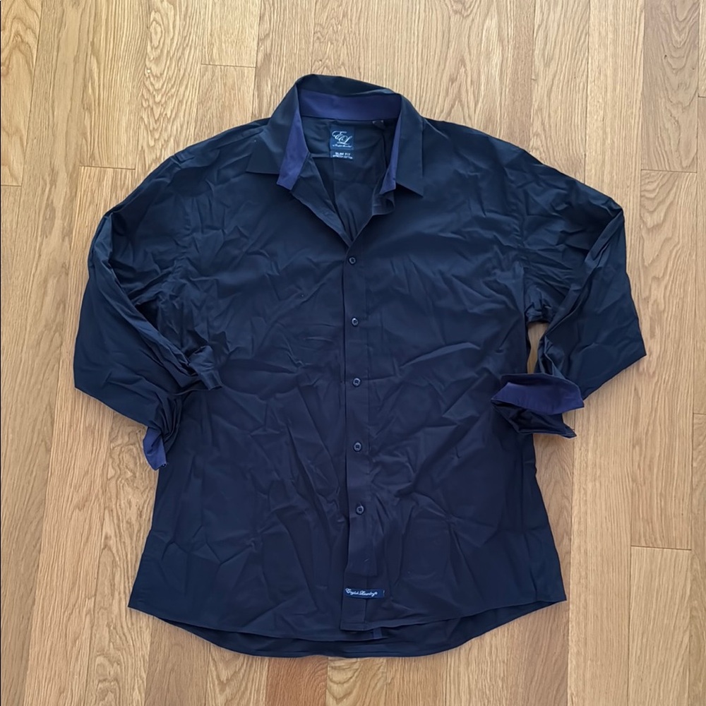 English Laundry Black Button Down Shirt
